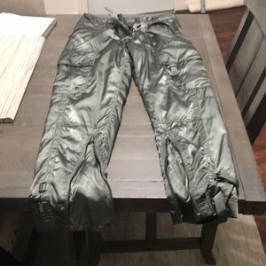 Prada silk cargo pants